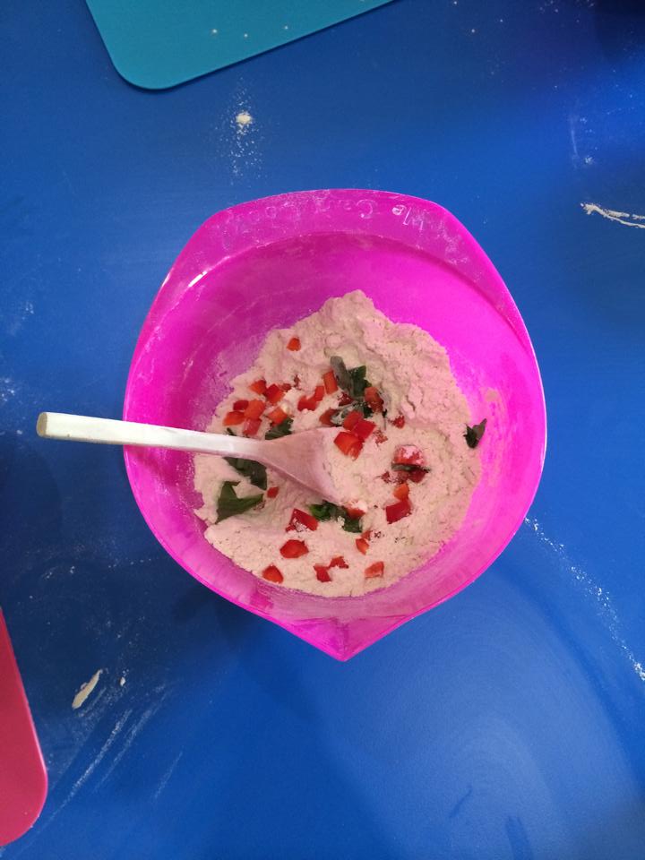 Bread pink bowl